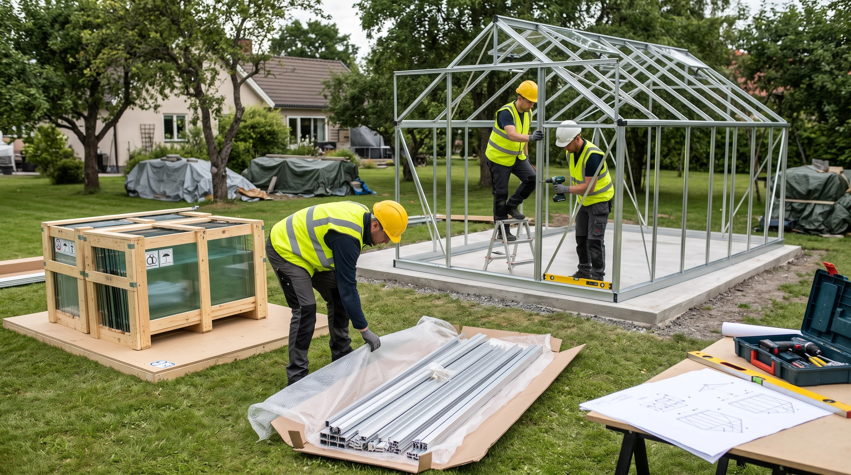 Монтаж алюминиевой теплицы: что проверить на каждом этапе