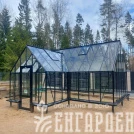 Теплица Botanik T Style 45 Standard с тамбуром Standard с комплектом купейной двери Ботаник