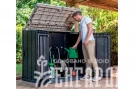 Ящик пластиковый TOOMAX STORA WAY PLUS XL 1270л, антрацит/светло-серый