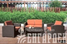 Комплект мебели Rattan Premium 4, венге, серый