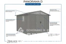 Сарай металлический Black Fox Panorama D