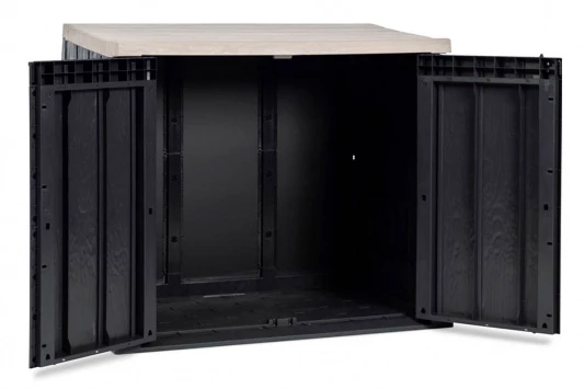 Ящик пластиковый TOOMAX STORA WAY PLUS XL 1270л, антрацит/светло-серый