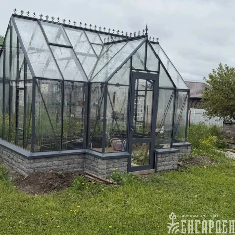 Теплица Botanik T Style 45 Standard с тамбуром Mini с комплектом поворотных двери Ботаник