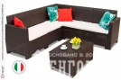 Комплект мебели NEBRASKA CORNER Set (углов. диван, столик), венге, белый