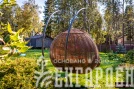 MOKKA MAJORCA подвесное кресло двухместное, цвет соломенный, капучино