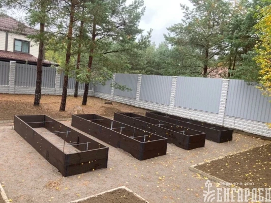 Комплект прямых грядок в теплицу НЕМАН ( 4 ряда)