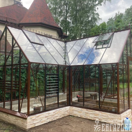 Теплица Botanik T Style 45 Standard с тамбуром Standard с комплектом купейной двери Ботаник