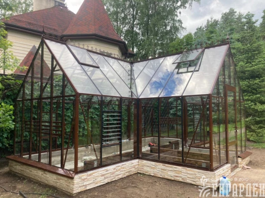 Теплица Botanik T Style 45 Standard с тамбуром Standard с комплектом купейной двери Ботаник