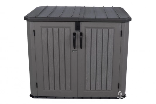 Ящик пластиковый WoodLook, 1380 л, серый
