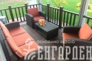 Комплект мебели Rattan Premium 5, венге,серый