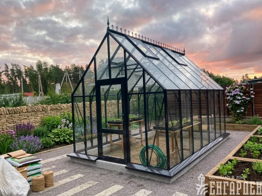 Теплица Botanik Style 45 Standard с комплектом повортой двери Ботаник