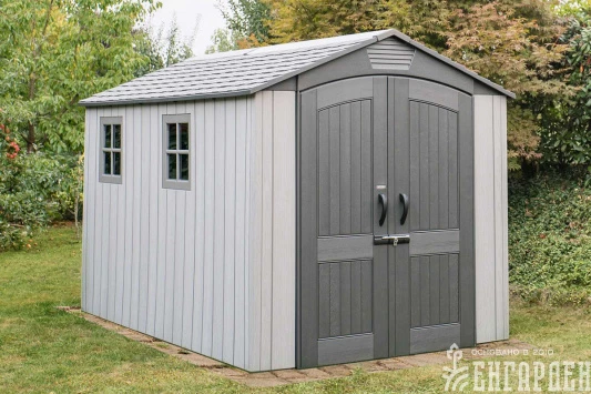 Сарай пластиковый WoodLook 7*12