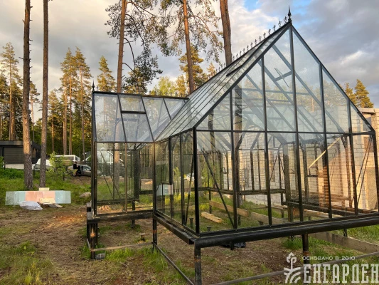 Теплица Botanik T Style 45 Standard с тамбуром Standard с комплектом купейной двери Ботаник