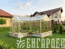 Теплица Botanik Т Standard с тамбуром и комплектом купейных дверей Ботаник