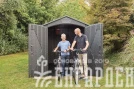 Сарай пластиковый WoodLook 7*12