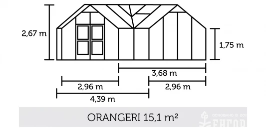 Теплица с тамбуром: Juliana Orangeri Anthracite ( Джулиана)