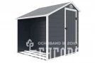Сарай-дровница пластиковый Black Fox Modernist D 3,4м2
