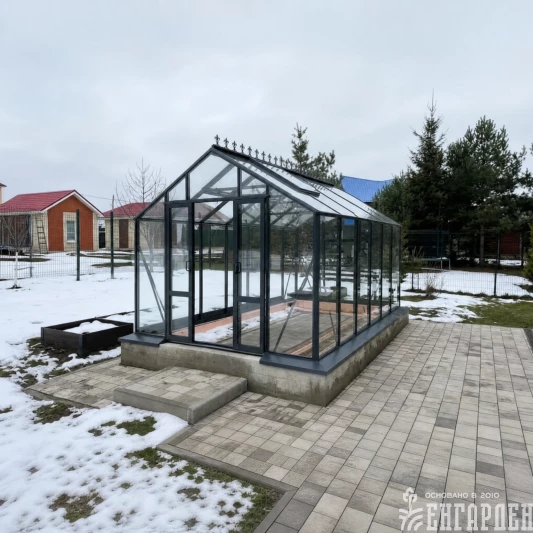 Теплица Botanik Standard с комплектом купейной двери Ботаник
