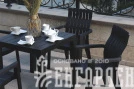Комплект мебели b:rattan Boston Set, венге,антрацит