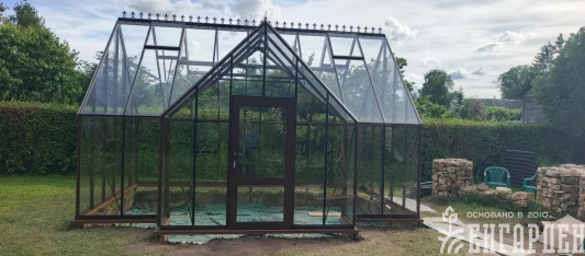 Теплица Botanik T Style 45 Maximum с тамбуром Standard комплектом купейных двери Ботаник