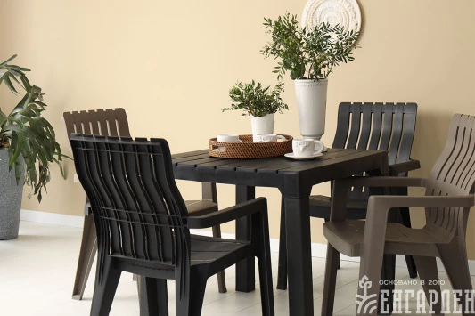Комплект мебели b:rattan Boston Set, венге,антрацит