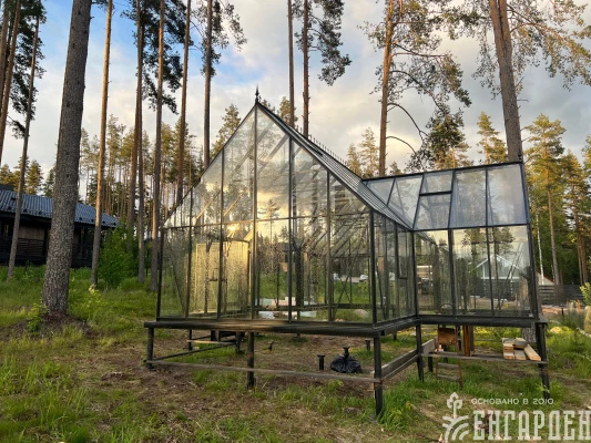 Теплица Botanik T Style 45 Standard с тамбуром Standard с комплектом купейной двери Ботаник