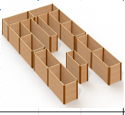 Комплект П-образных грядок в теплицу Botanik Maximum Ботаник