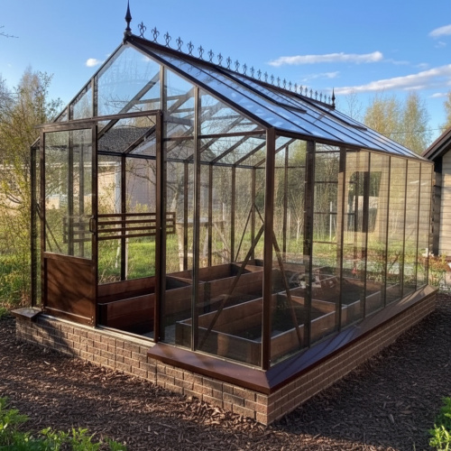Теплица Botanik Standard с комплектом купейной двери Ботаник