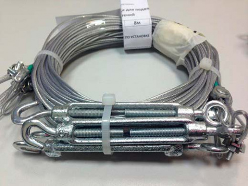 Линия для подвязки растений в оцинкованную теплицу ЕНГАРДЕН  (8 ряда)