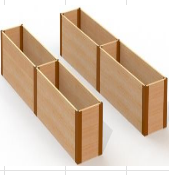 Комплект прямых грядок в теплицу Botanik Mini Ботаник