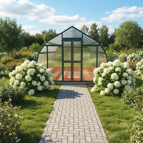 Теплица МОНОЛИТ сотовый поликарбонат 8 мм/10 мм