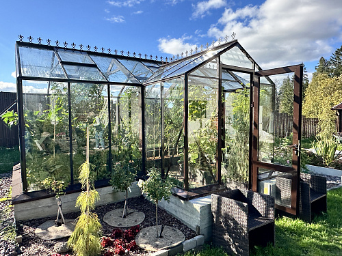 Теплица "botanik" с мини тамбуром 28м2