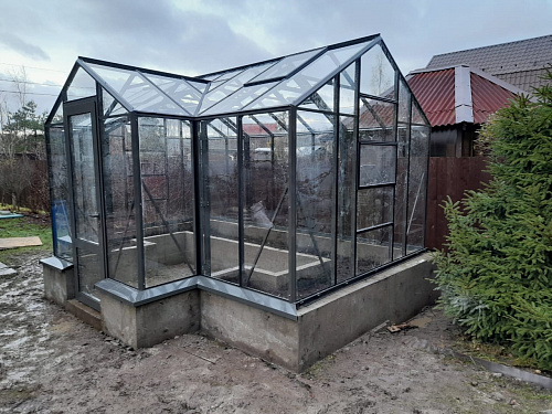 Теплица Botanik Т Maximum с минитамбуром и комплектом поворотных дверей Ботаник