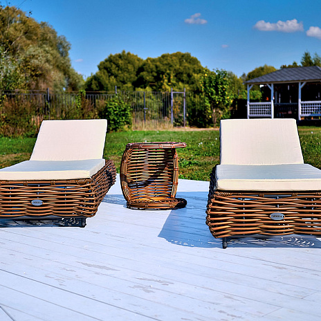 MOKKA MAJORCA Шезлонг, цвет капучино,соломенный