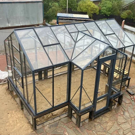 Теплица Botanik T Standard с минитамбуром и комплектом купейных дверей Ботаник