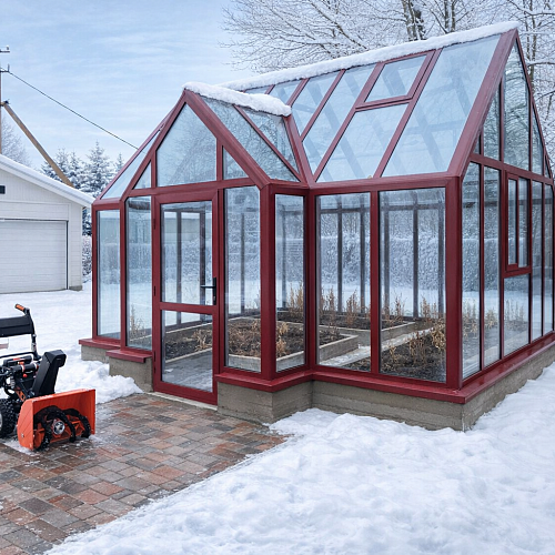 Теплица АЛЬФА с тамбуром 3.0