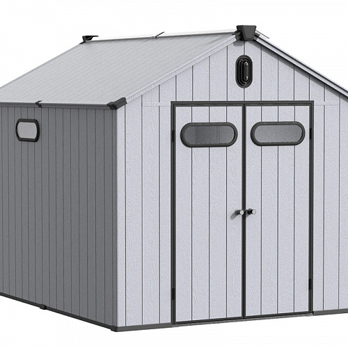 Сарай пластиковый Black Fox Summit 7,4м2, серый/антрацит