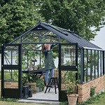 Теплица Juliana Premium 13.0 с высоким цоколем — антрацит ( Джулиана)