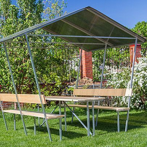 Беседка Тары Бары цветной поликарбонат