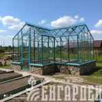 Теплица Botanik Т Standard с тамбуром и комплектом поворотных дверей Ботаник