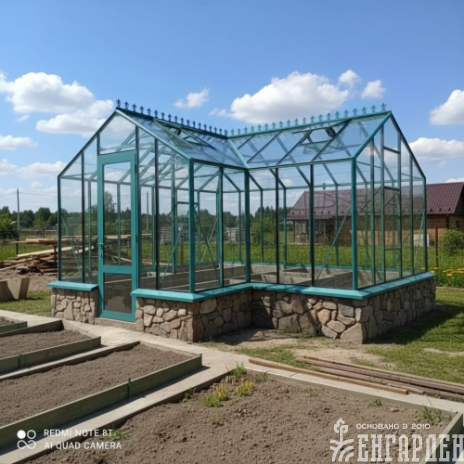 Теплица Botanik Т Standard с тамбуром и комплектом поворотных дверей Ботаник
