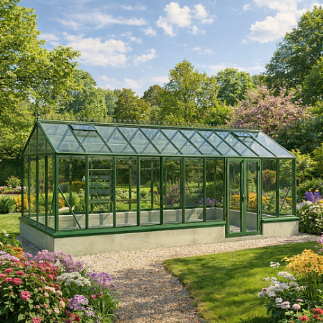 Теплица домиком АЛЬФА 2.5