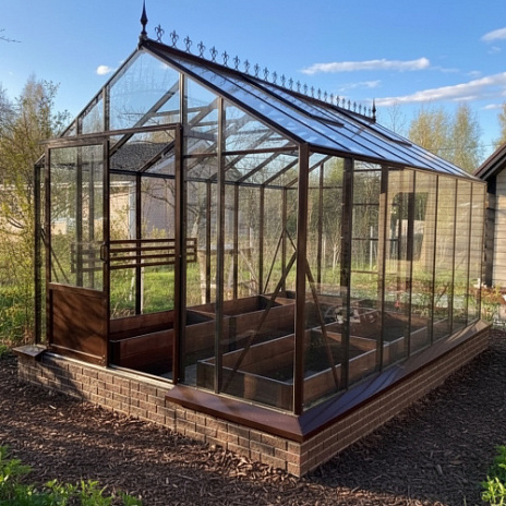 Теплица Botanik Standard с комплектом купейной двери Ботаник