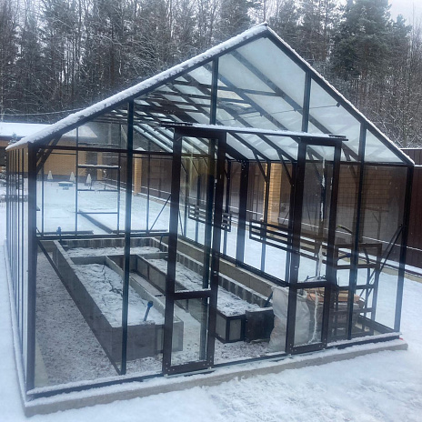 Теплица Botanik Maximum с комплектом купейной двери Ботаник