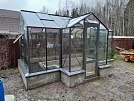 Теплица Botanik Т Maximum с минитамбуром и комплектом поворотных дверей Ботаник