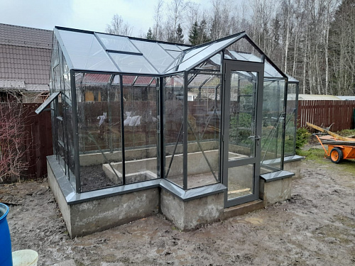 Теплица Botanik Т Maximum с минитамбуром и комплектом поворотных дверей Ботаник