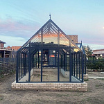 Теплица АЛЬФА  с тамбуром 4.0