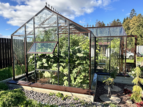 Теплица "botanik" с мини тамбуром 28м2