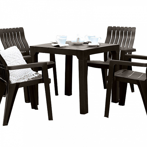 Комплект мебели b:rattan Boston Set, венге,антрацит