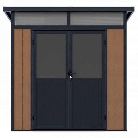 Садовое строение из ДПК Defender 7х7 (4.24 кв.м)